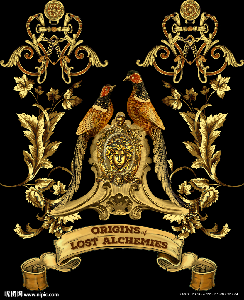 潮牌男装数码印花设计图案