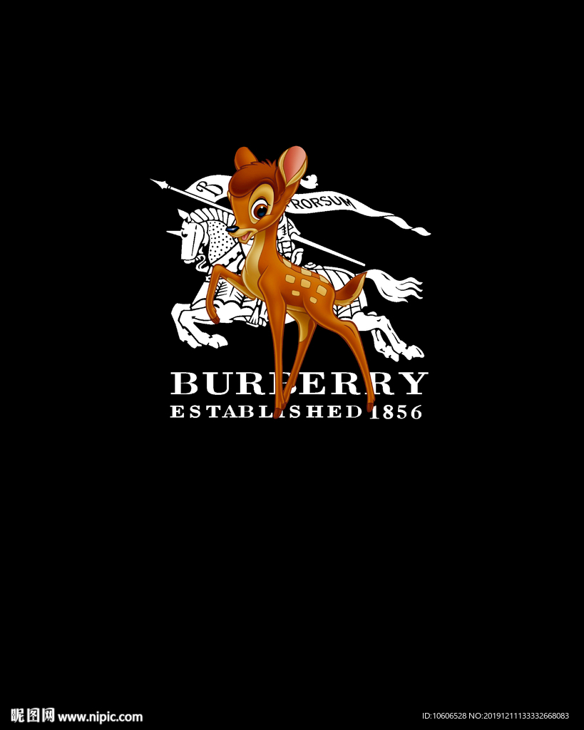 潮牌男装数码印花设计图案