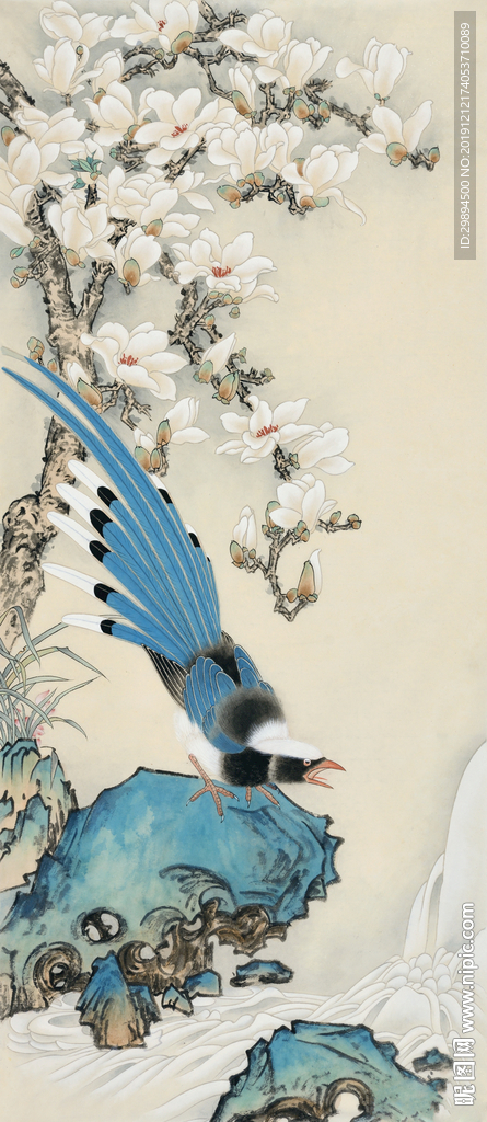 古典喜上眉梢中式水墨装饰画