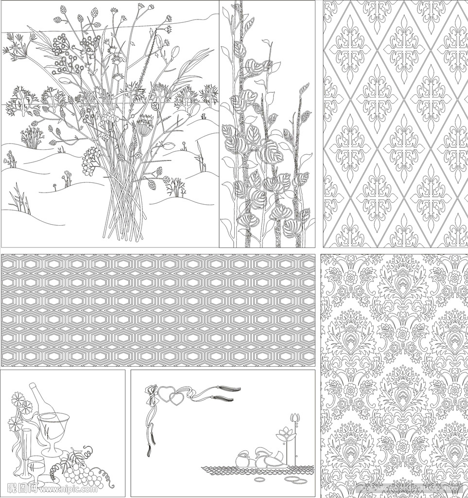 艺术玻璃刻绘花树