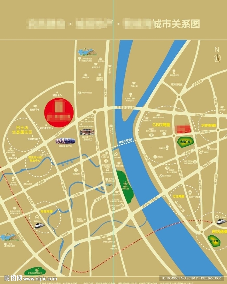 宜昌地产区位图