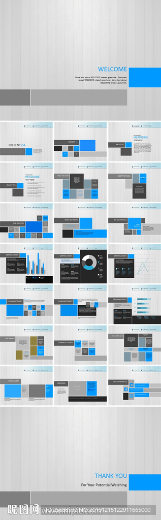 图文欧美风PPT模板