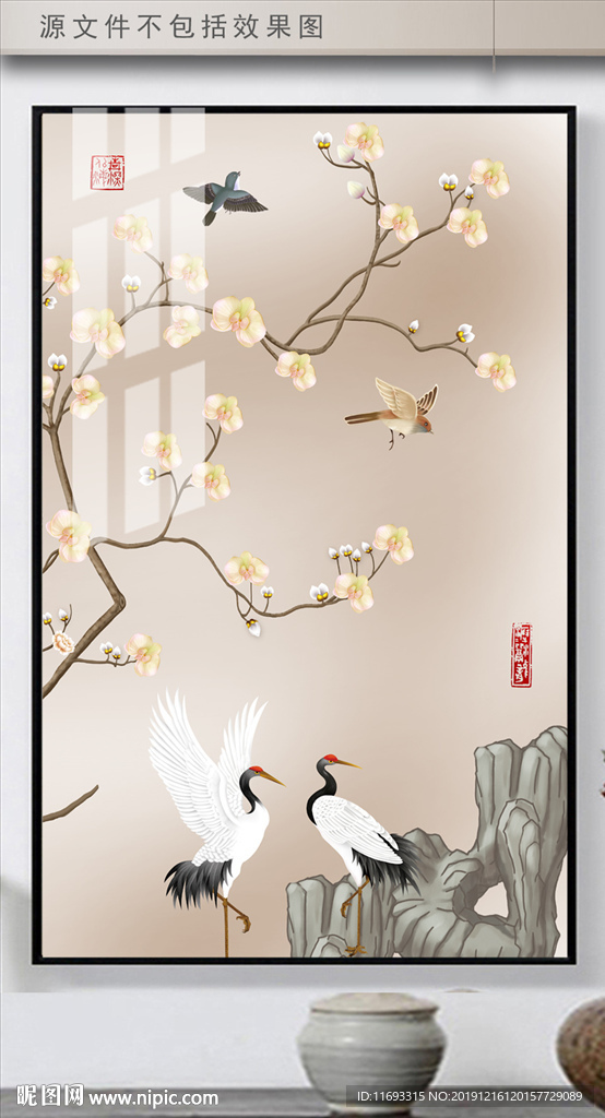 工笔花鸟装饰画