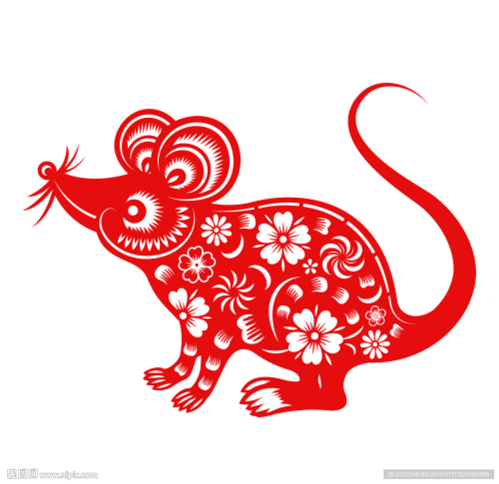 鼠年剪纸老鼠剪纸