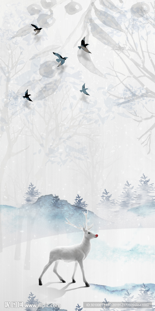 高清 玄关过道挂画 TIF分层