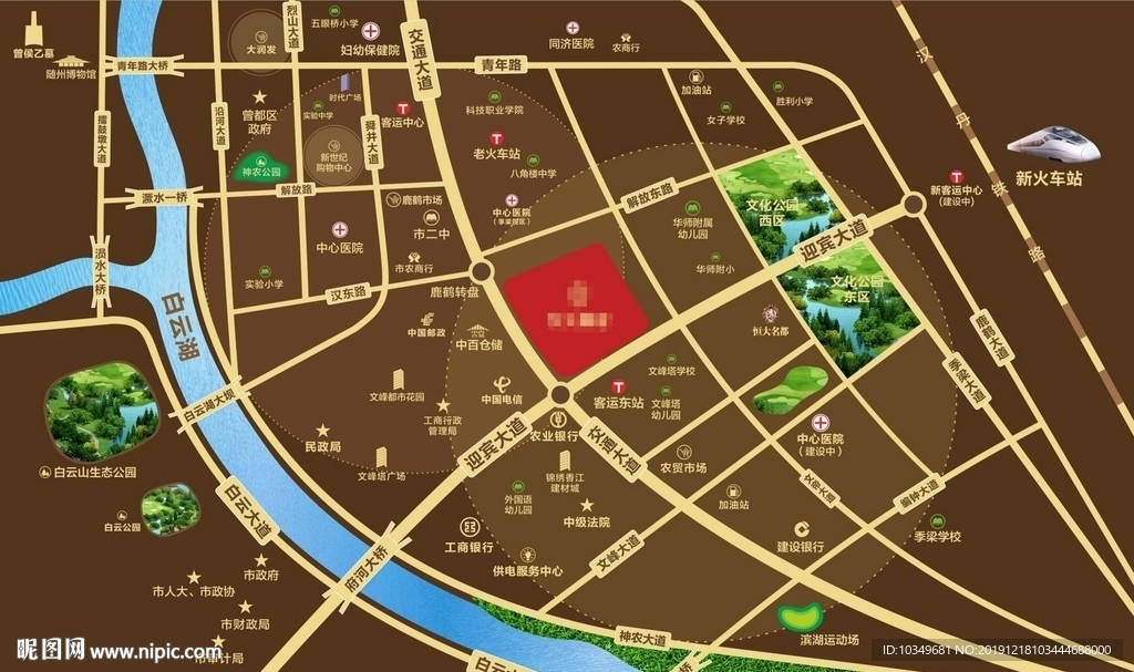 随州地产区位图