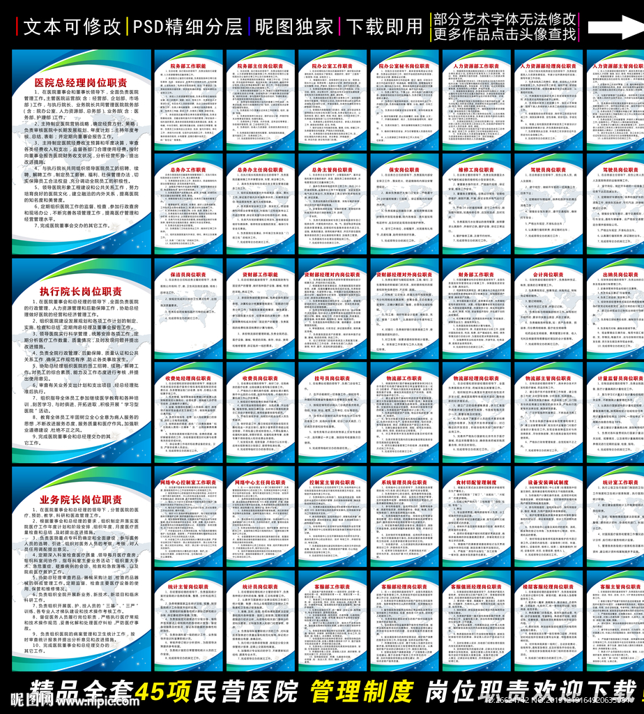 民营医院岗位职责