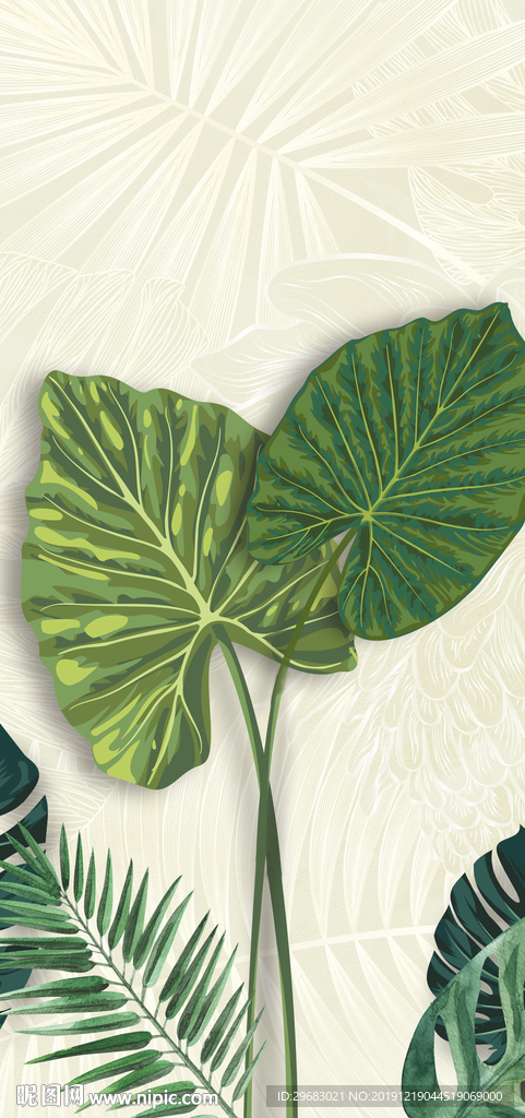 现代精美玄关画 TIF分层