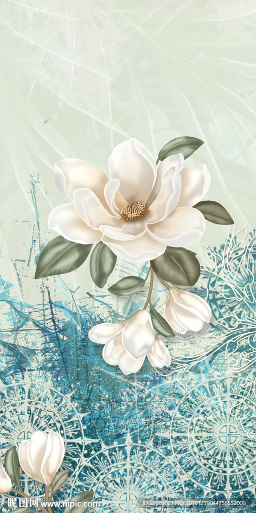 新款精美玄关画 TIF分层