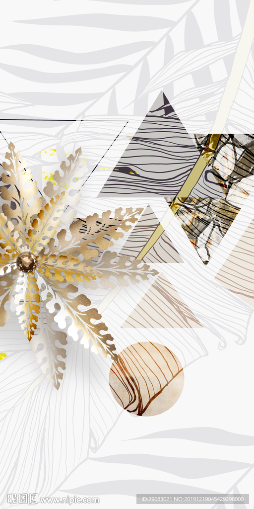 欧式精美玄关画 TIF分层