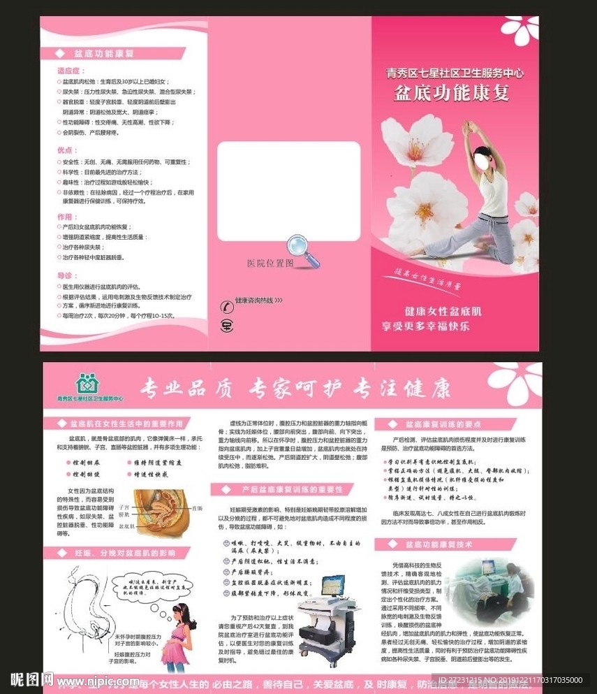 盆底功能三折页