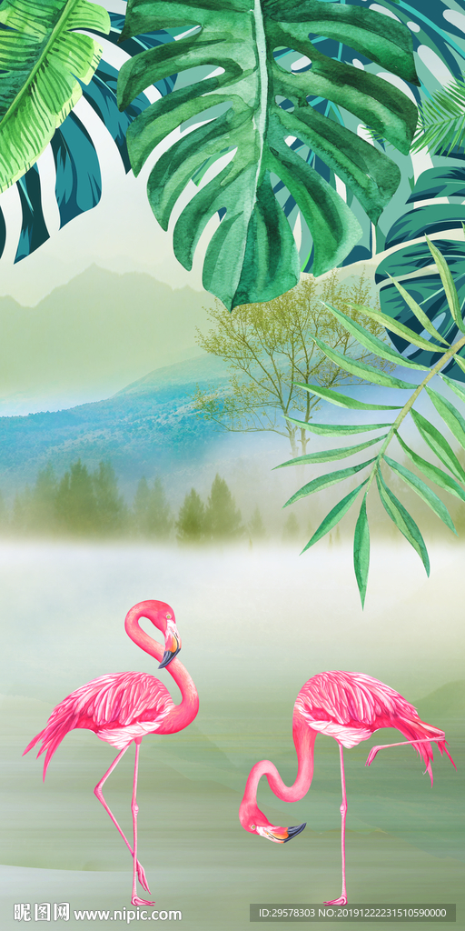 高清最新玄关挂画 TIF分层