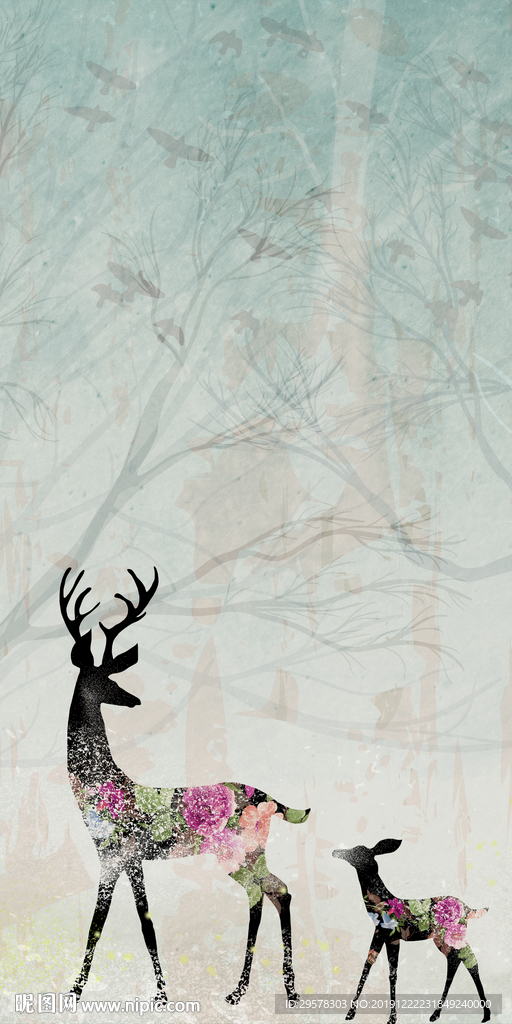 极品最新玄关挂画 TIF分层