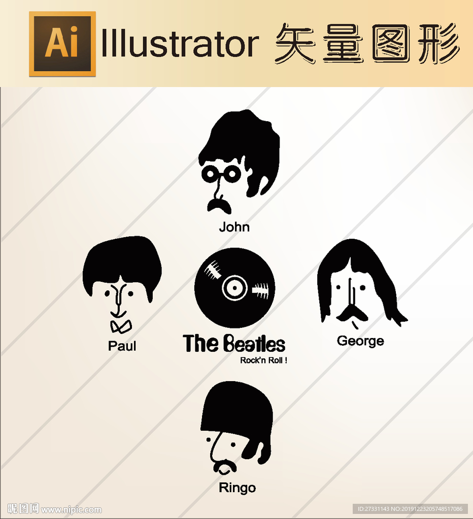 线稿 剪影 壁纸 简洁手绘