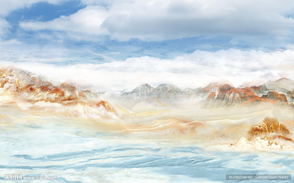 大理石纹  旭日东升  黄色石