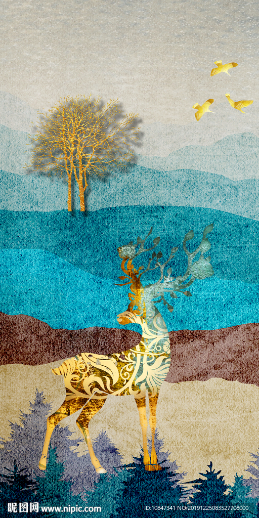 简约现代新装饰画 TIF分层