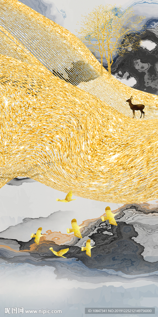 新品现代新装饰画 TIF分层