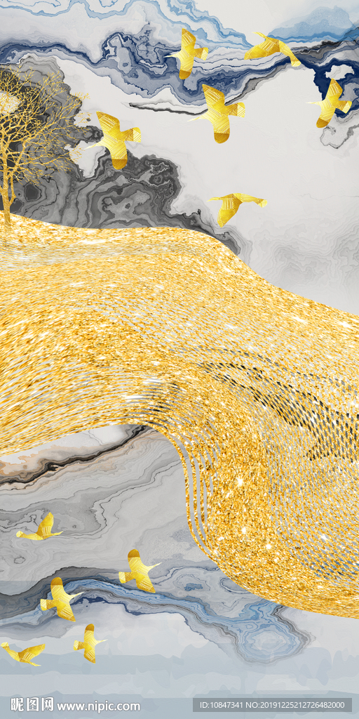 北欧现代新装饰画 TIF分层