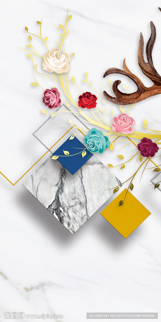 高档现代新装饰画 TIF分层