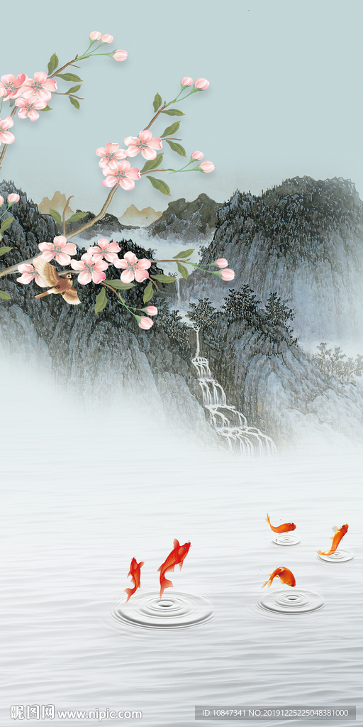 花鸟 新山水风景画 TIF分层