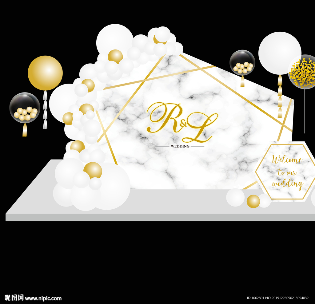 大理石婚礼生日