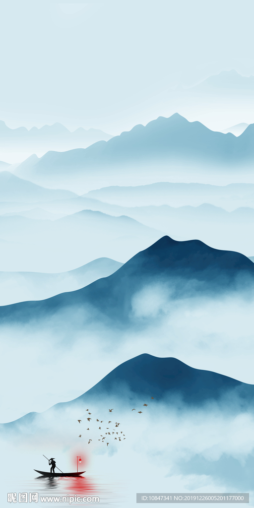 高端新山水风景画 TIF分层