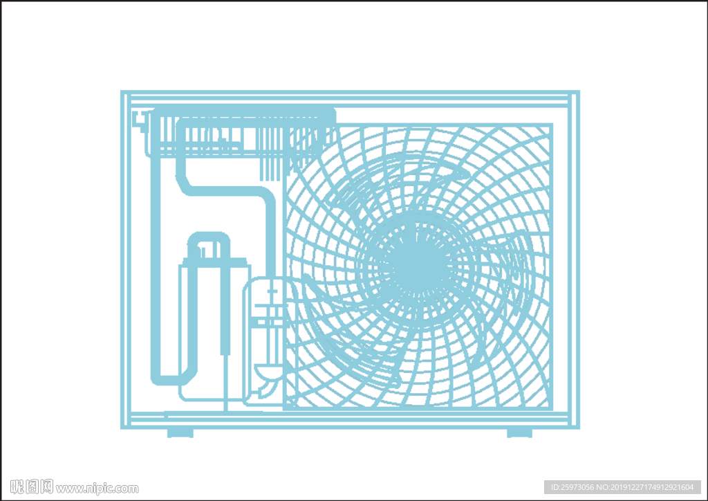 空调外机线稿