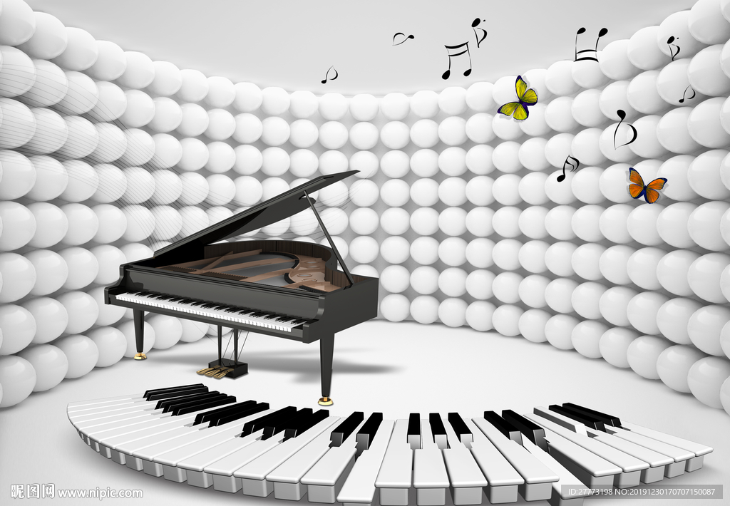 钢琴音乐背景墙