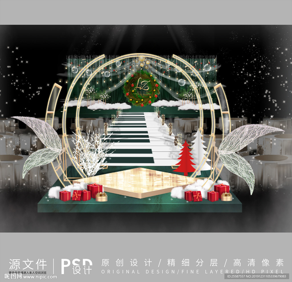 圣诞婚礼设计效果