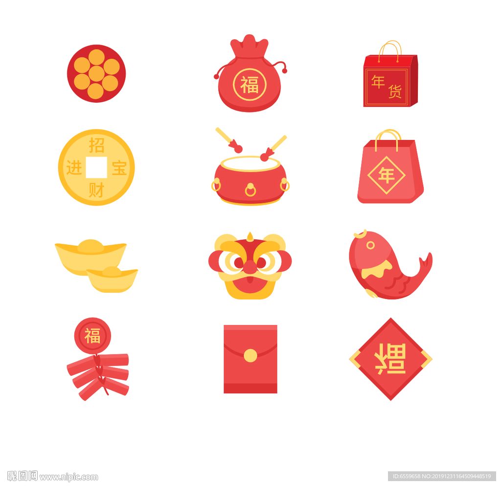 春节小图标素材-综合