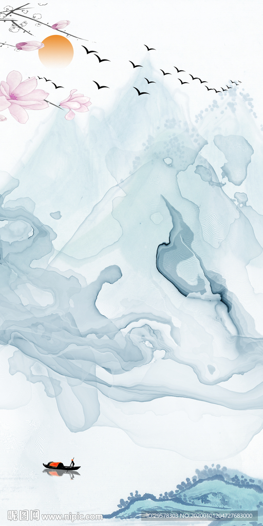 大气玄关山水新图 TIF分层