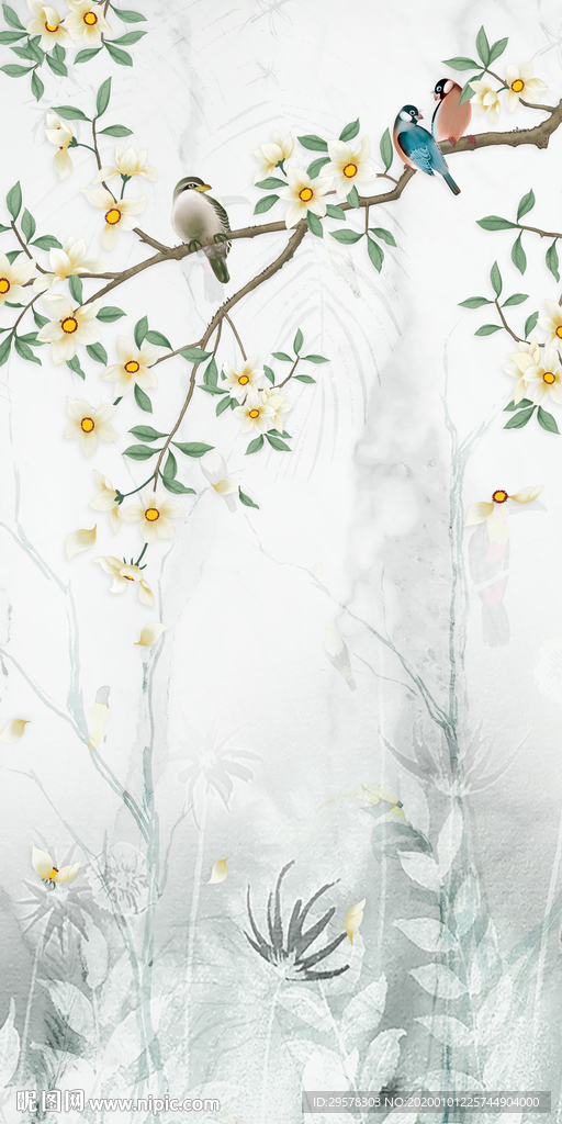 高档 玄关山水新图 TIF分层