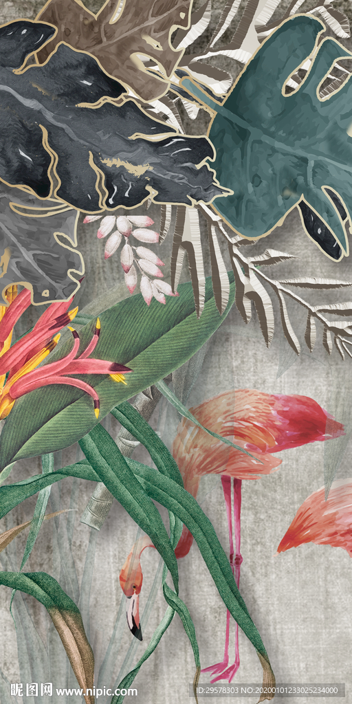 欧式新品玄关画 TIF分层