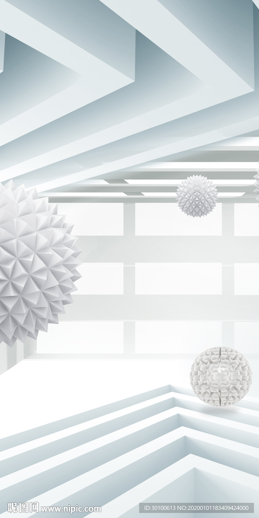 高清几何玄关挂画 TIF分层