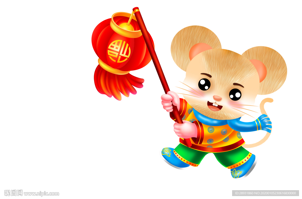 鼠年卡通老鼠可爱老鼠鼠年素材