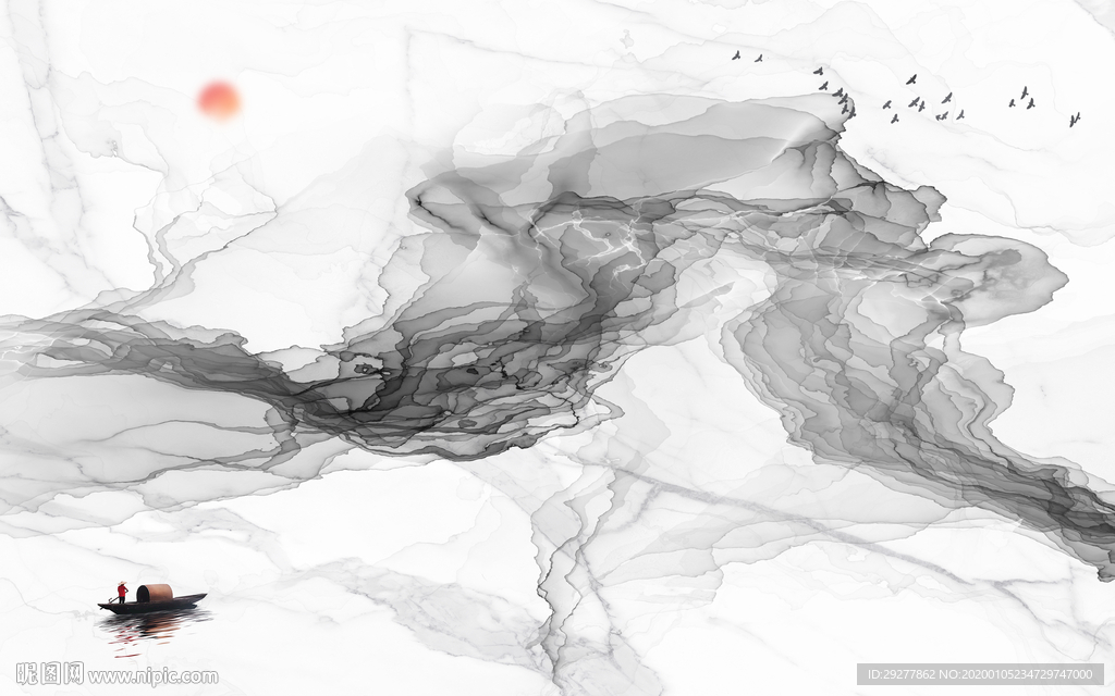 抽象新款山水新画 TIF分层