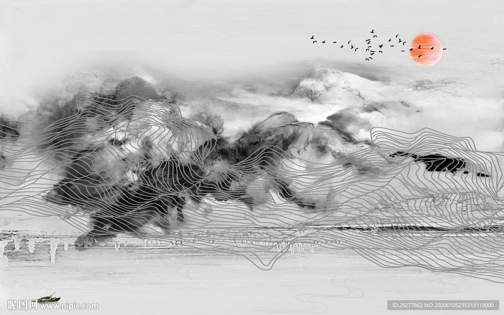 意境新款山水新画 TIF分层