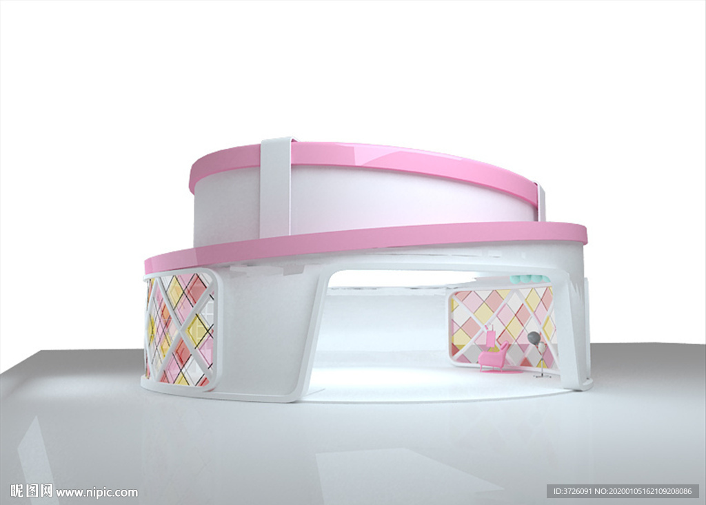 蛋糕造型快闪店max模型