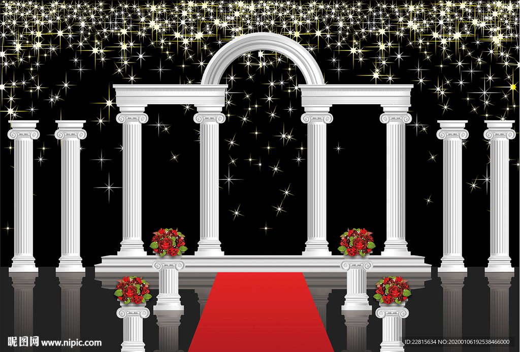 欧式拱门 罗马柱 罗马柱拱门