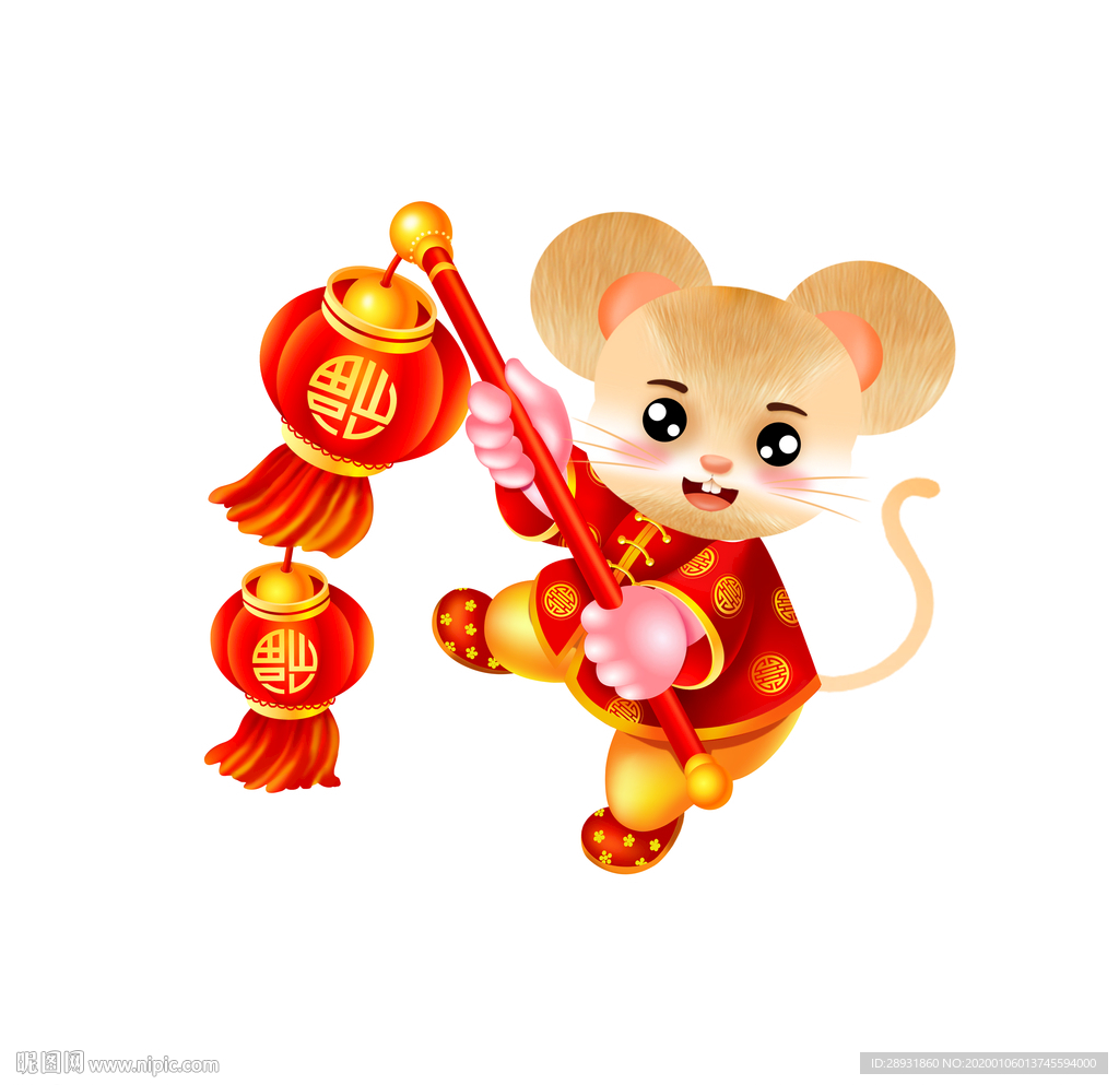 卡通老鼠可爱老鼠鼠年素材