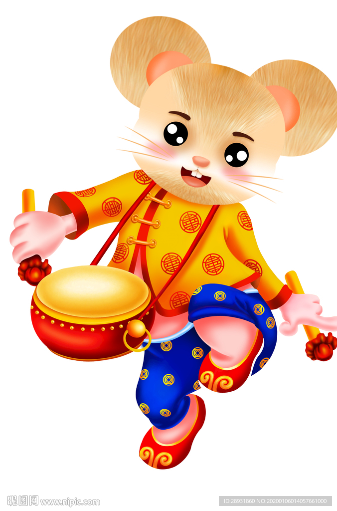 卡通老鼠可爱老鼠鼠年素材