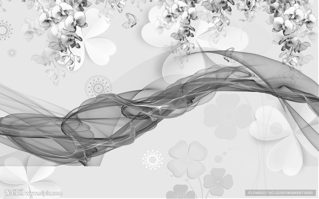 花纹装饰高端画 TIF分层