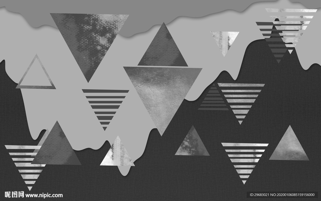 几何麋鹿高端画 TIF分层