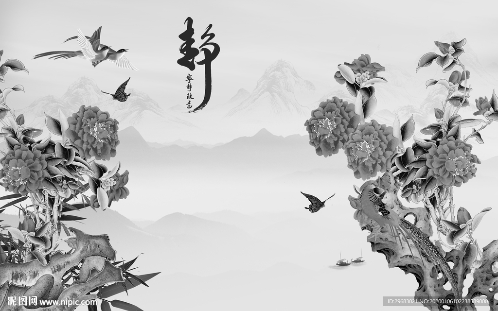 国画新上线山水画 TIF分层