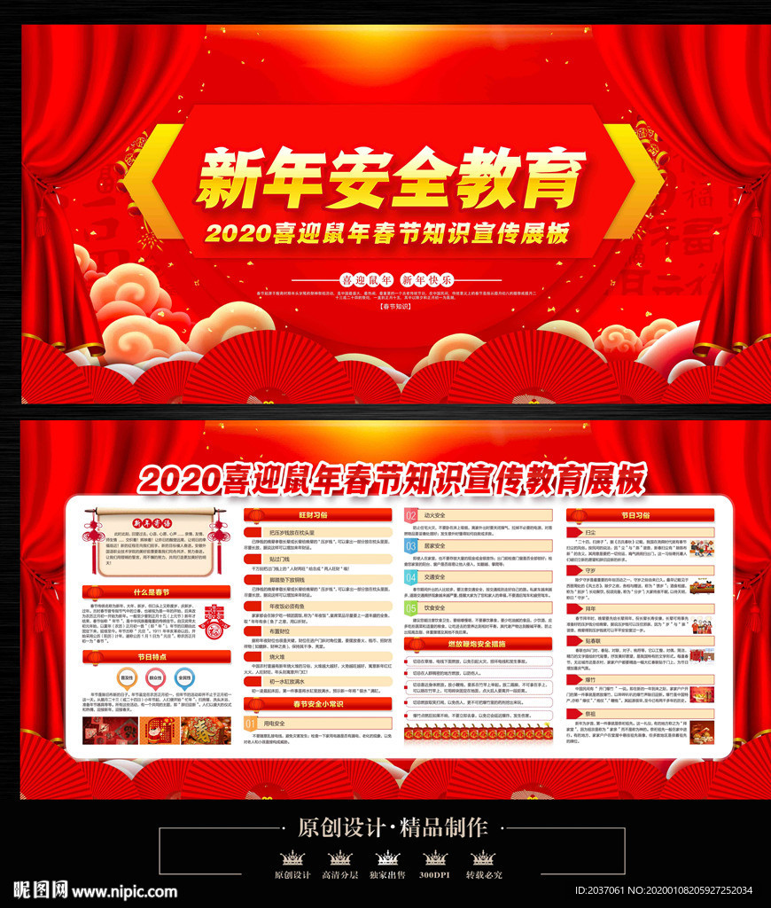 2020年春节安全知识宣传栏