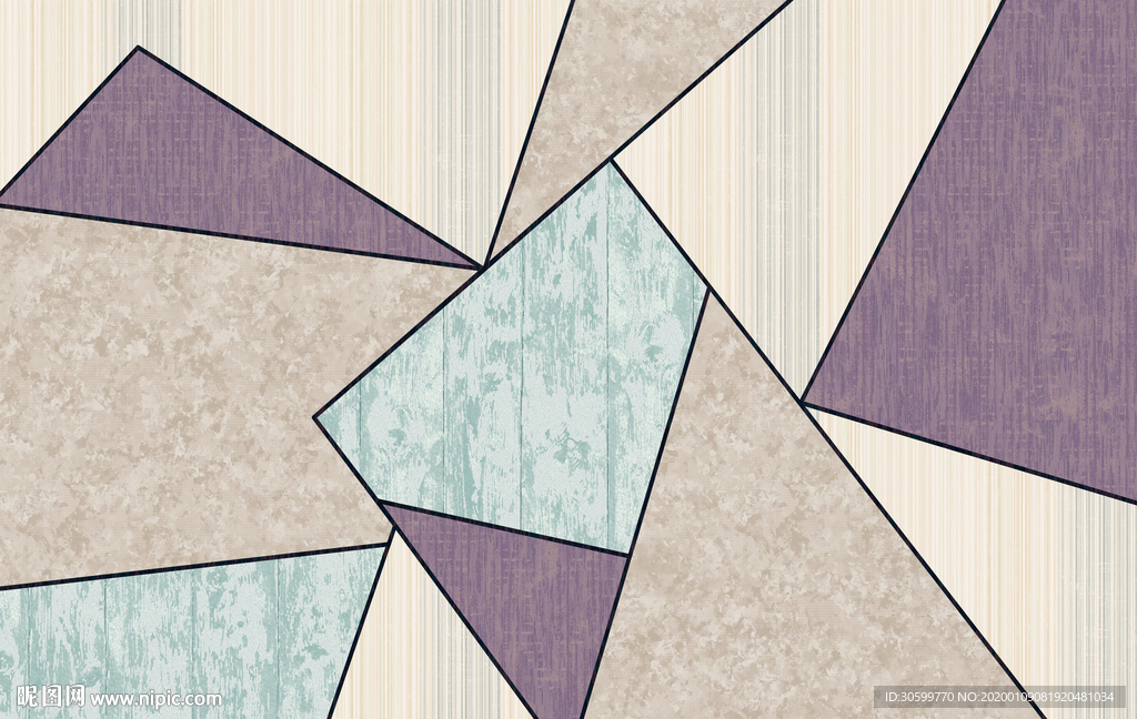 现代简约几何复古客厅卧室沙发背