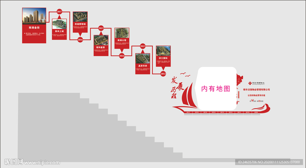 地产 物业 形象墙 文化墙