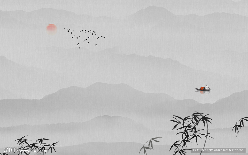 大气电视新山水画 TIF分层