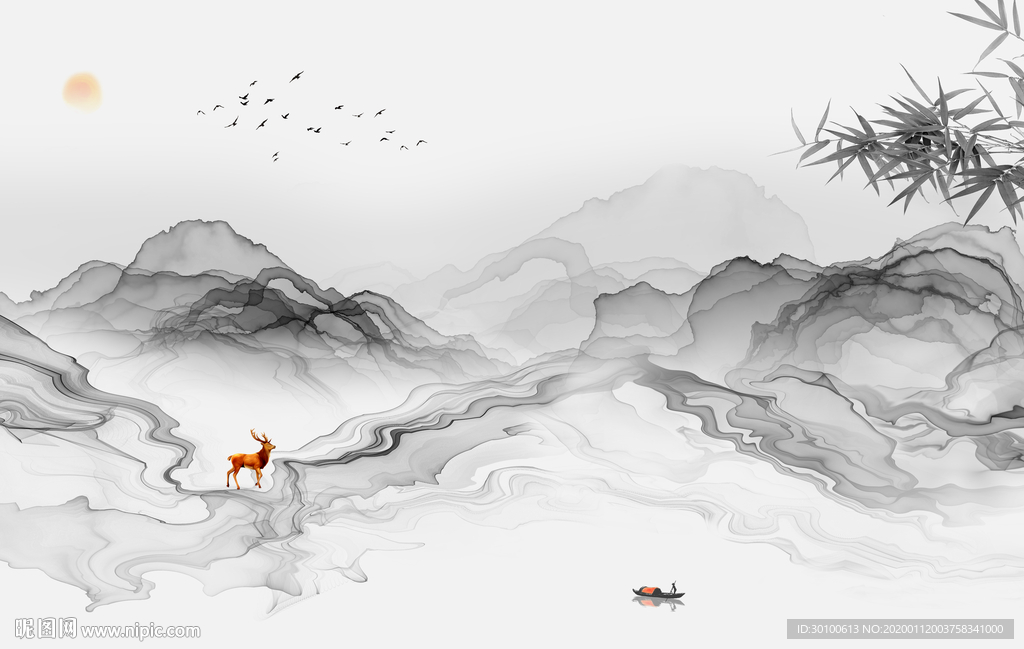 意境电视新山水画 TIF分层