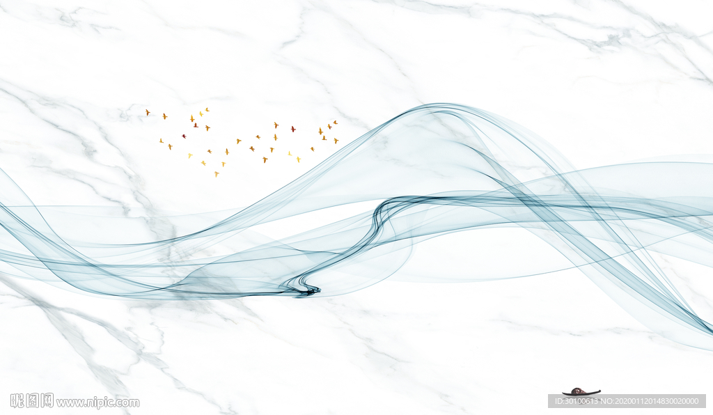 线条山水电视背景 TIF分层